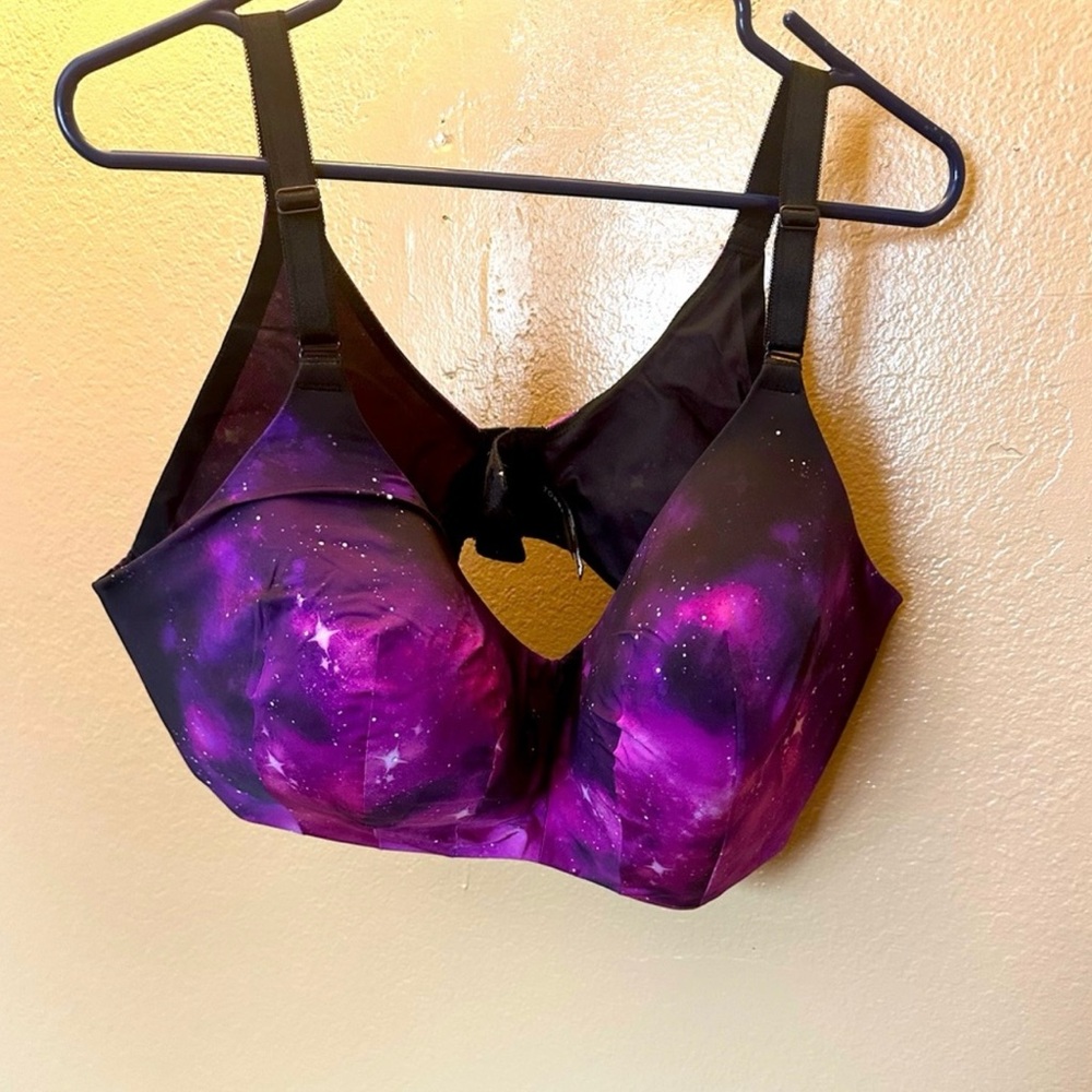 Torrid Purple and Black Full-Coverage Bra